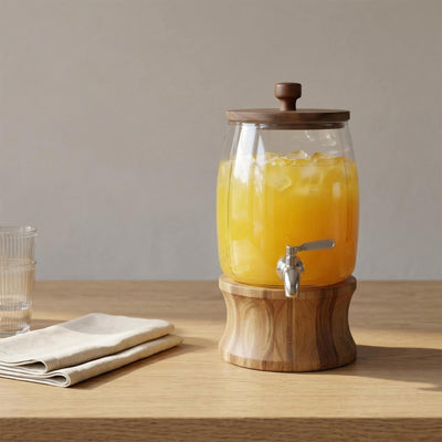 Bellmere Wood & Glass Drink Dispenser