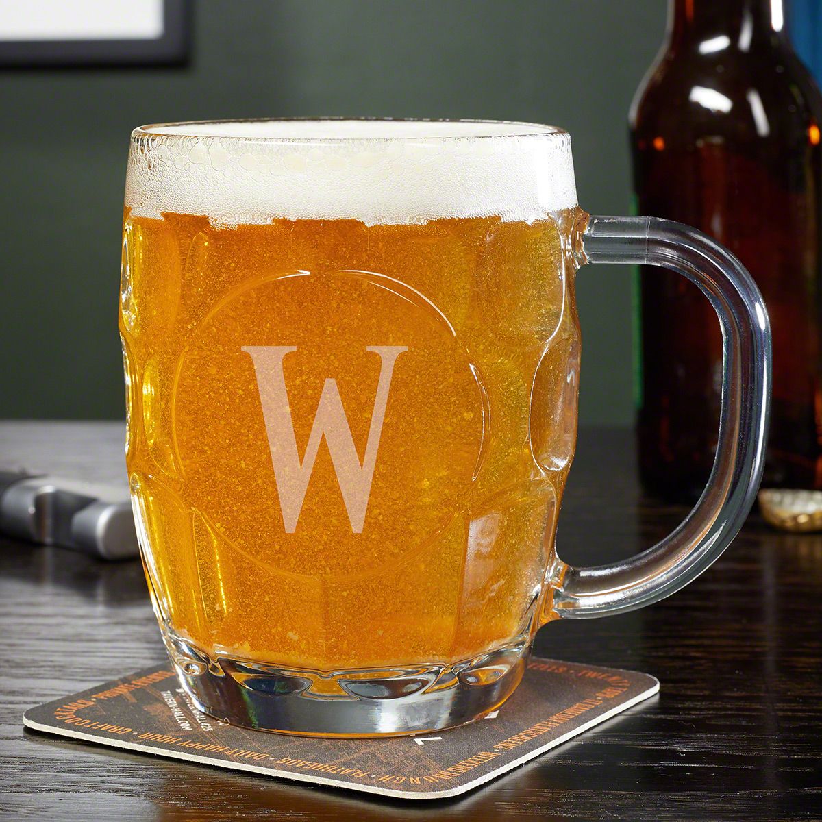 Britannia Dimple Engraved Beer Mug