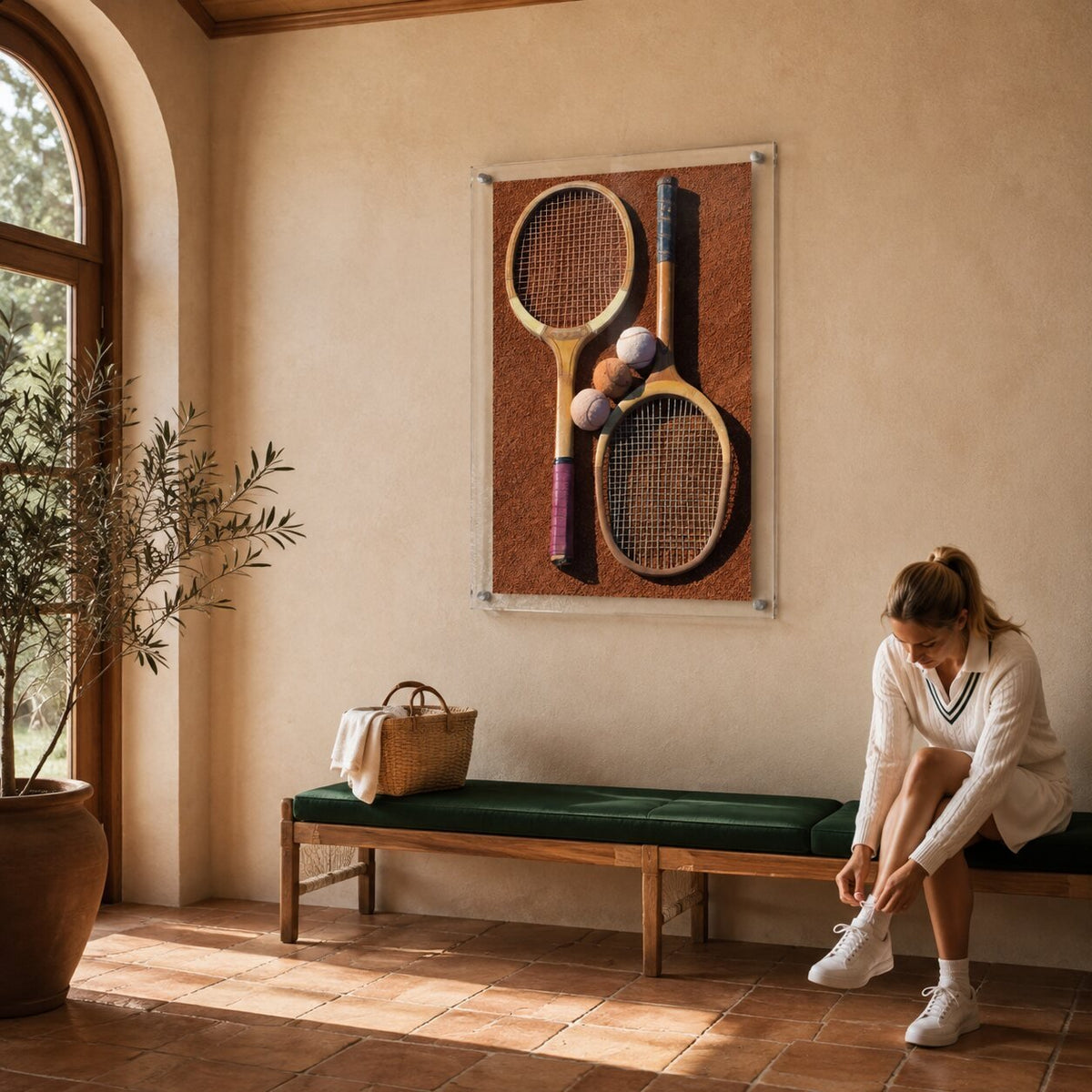 Clay Court Classics Acrylic Wall Art Print