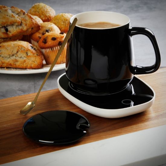 Cozy Coffee Mug with Warmer 4pc Set - Tea & Coffee Cup Gift Set