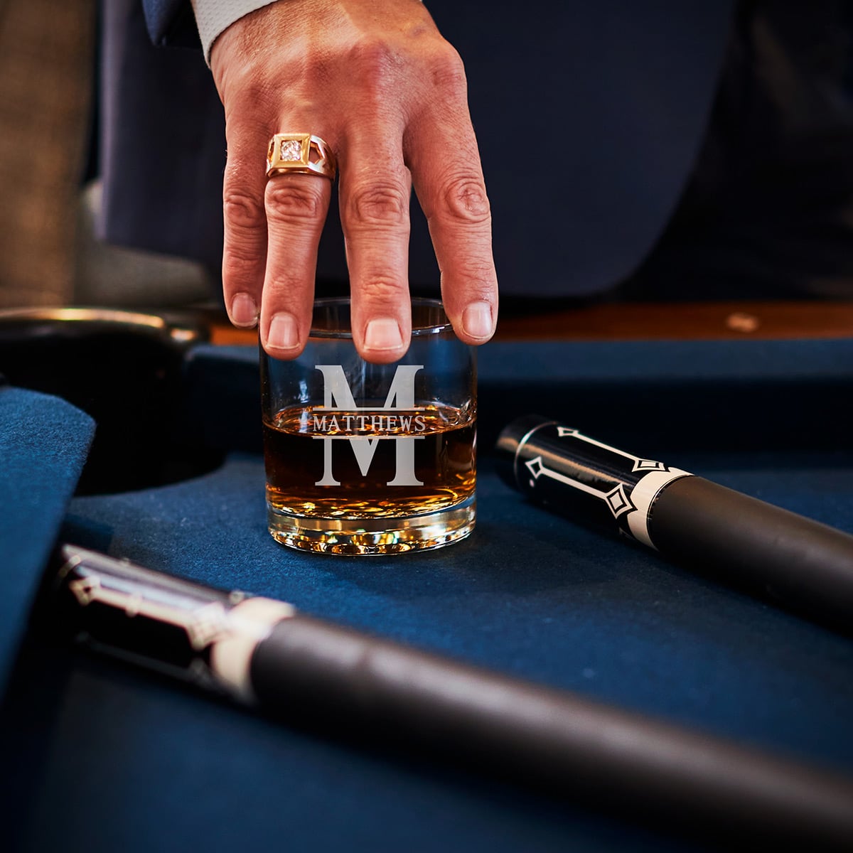 El Matador Bull Whiskey Decanter Set With Custom Buckman Glasses