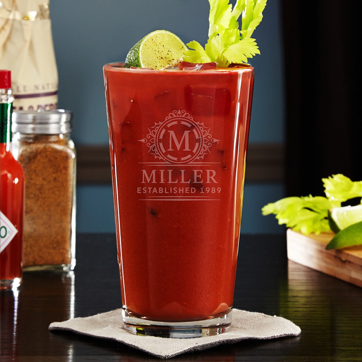 Engraved Cocktail Glass