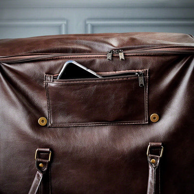 Graham Personalized Weekender Bag - 6 Bottle Travel Wine Carrier - Insulated Wine Bag Cooler