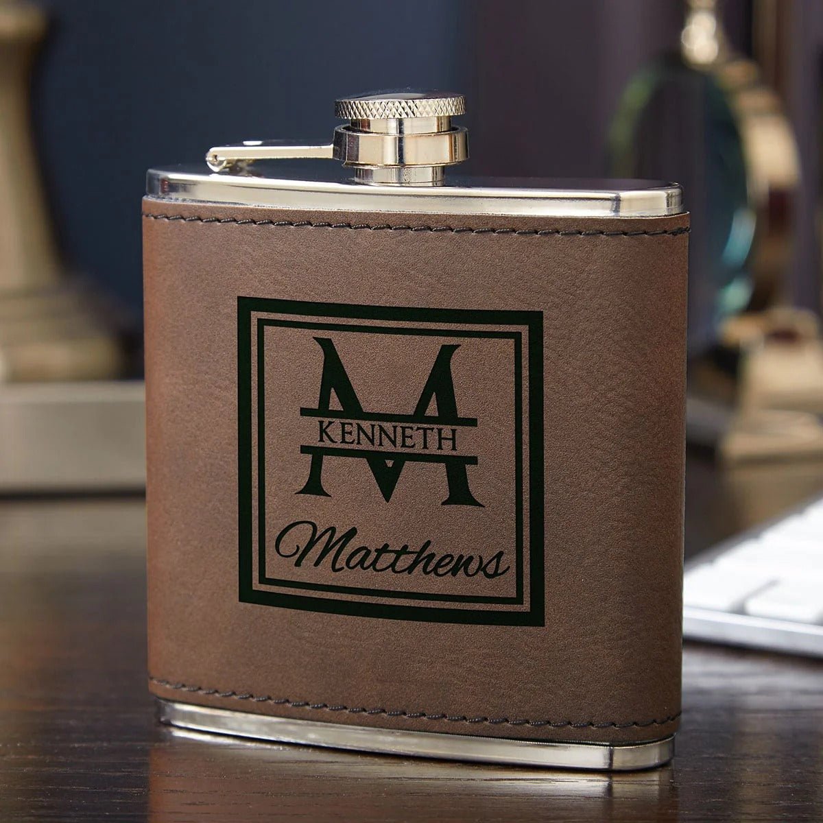 Leather Wrapped Flask