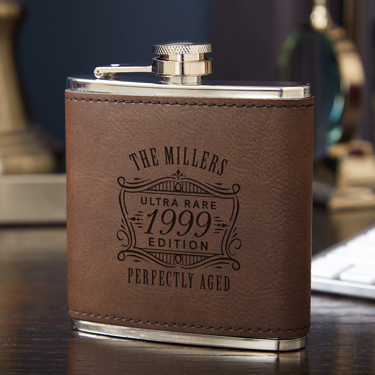 Leather Wrapped Flask