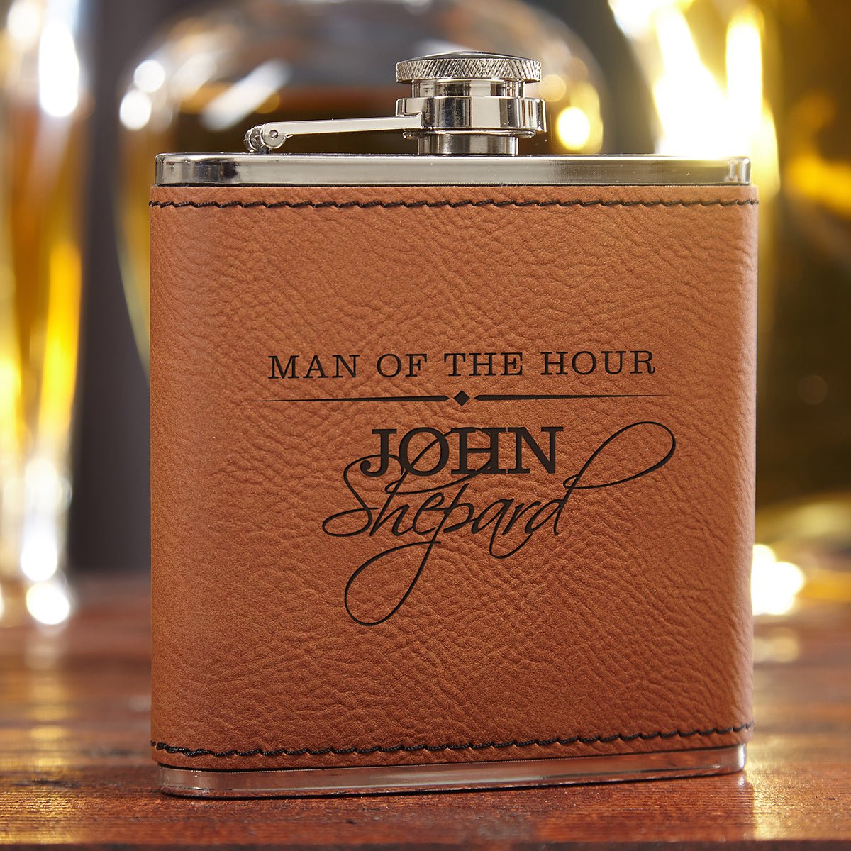 Leather Wrapped Flask