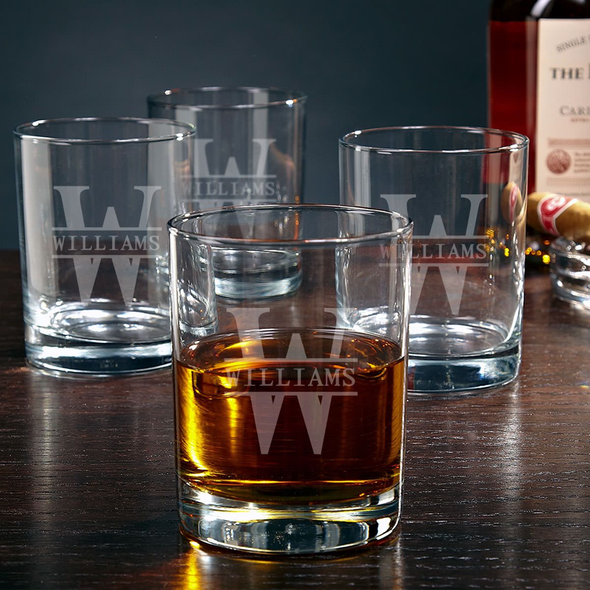 Personalized Argos Decanter Box Set with Bryne Glasses Military Gift Idea