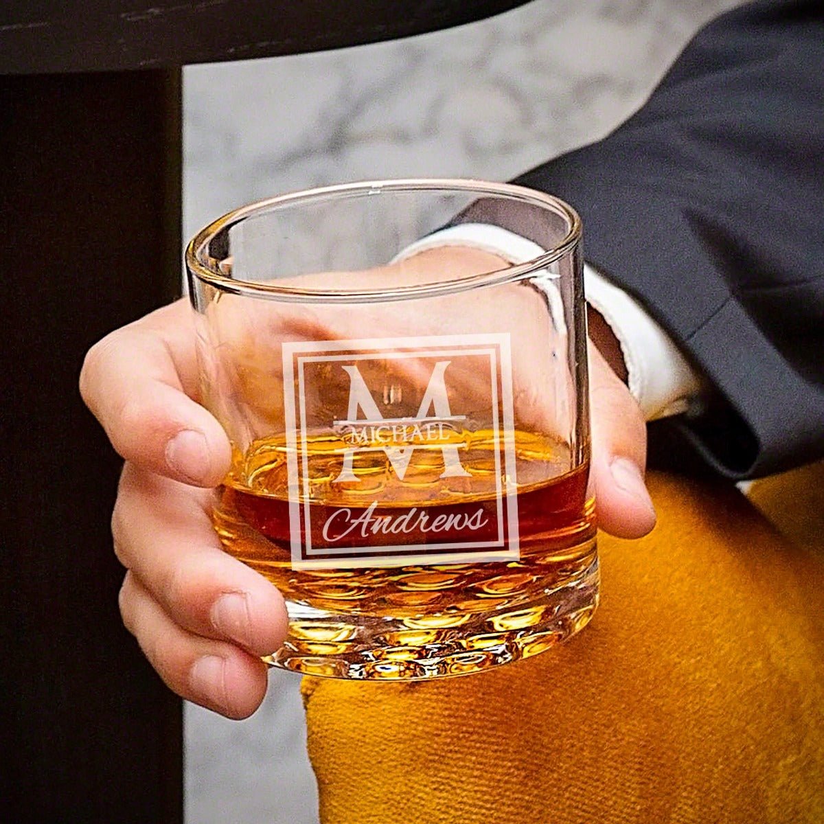 Personalized Buckman Whiskey Glasses - Set of 2