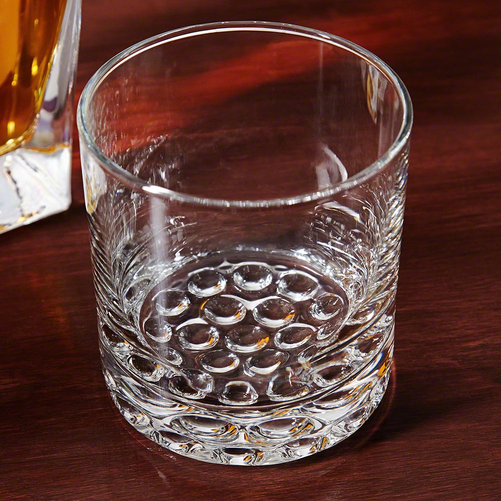 Personalized Whiskey Decanter Presentation Set with Buckman Glasses - Bar Serving Tray & Display Set