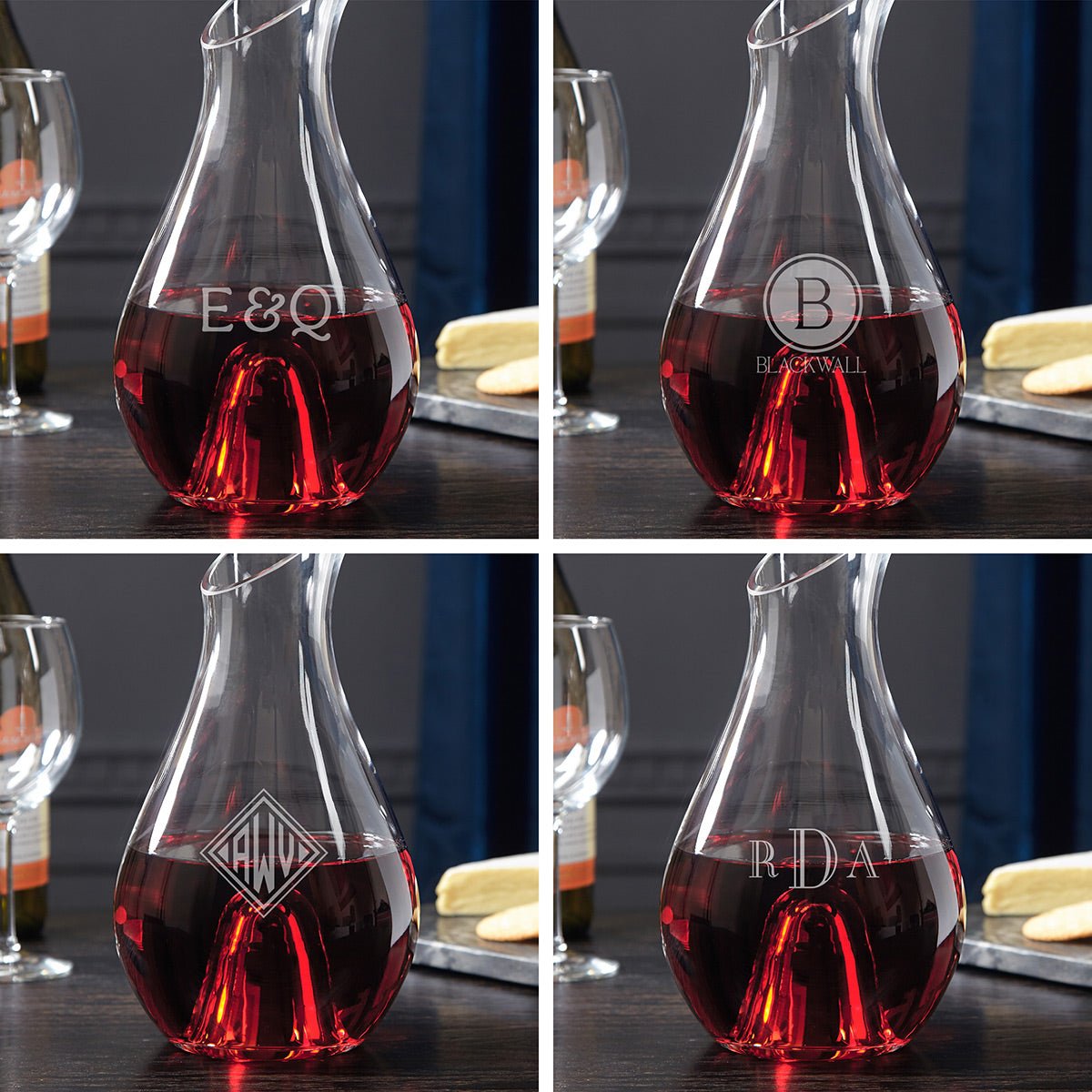 Salvestro Engraved Wine Decanter