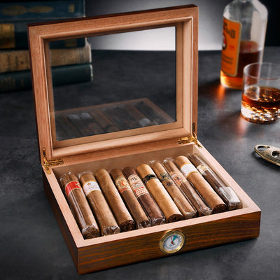 Santiago Cigar Humidor Set, Gifts for Cigar Lovers
