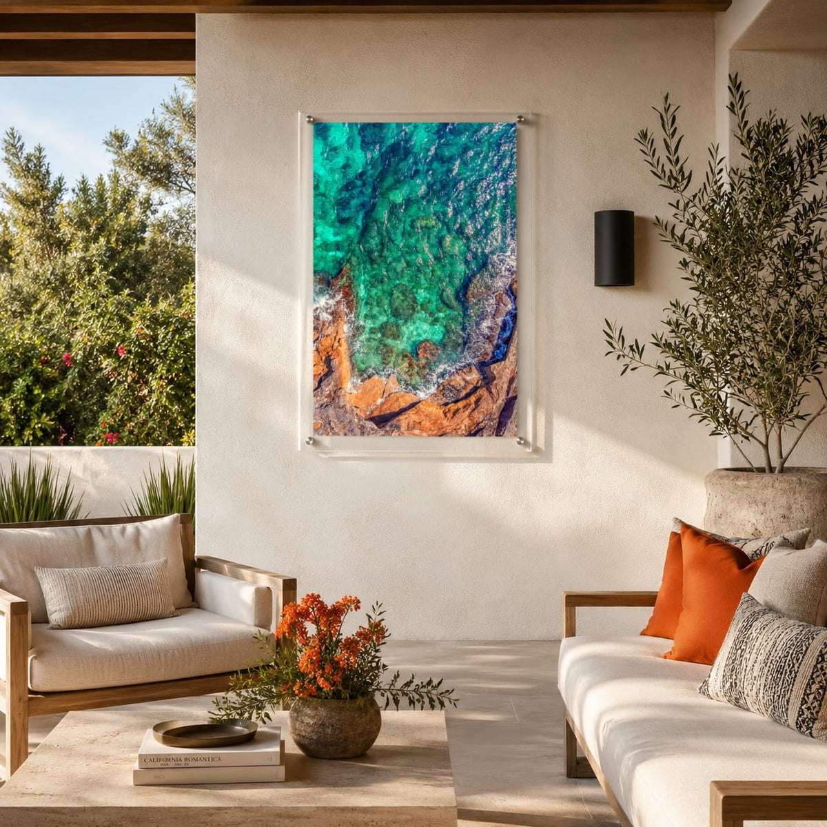 Sea Glass Shore Acrylic Wall Art Print