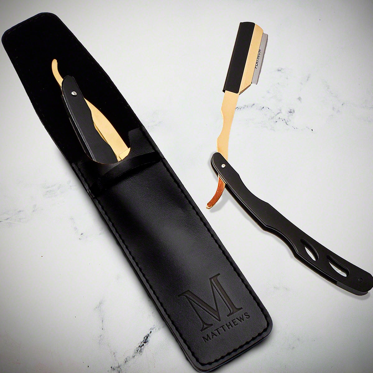 Benton Custom Straight Razor Kit with Replacement Blades