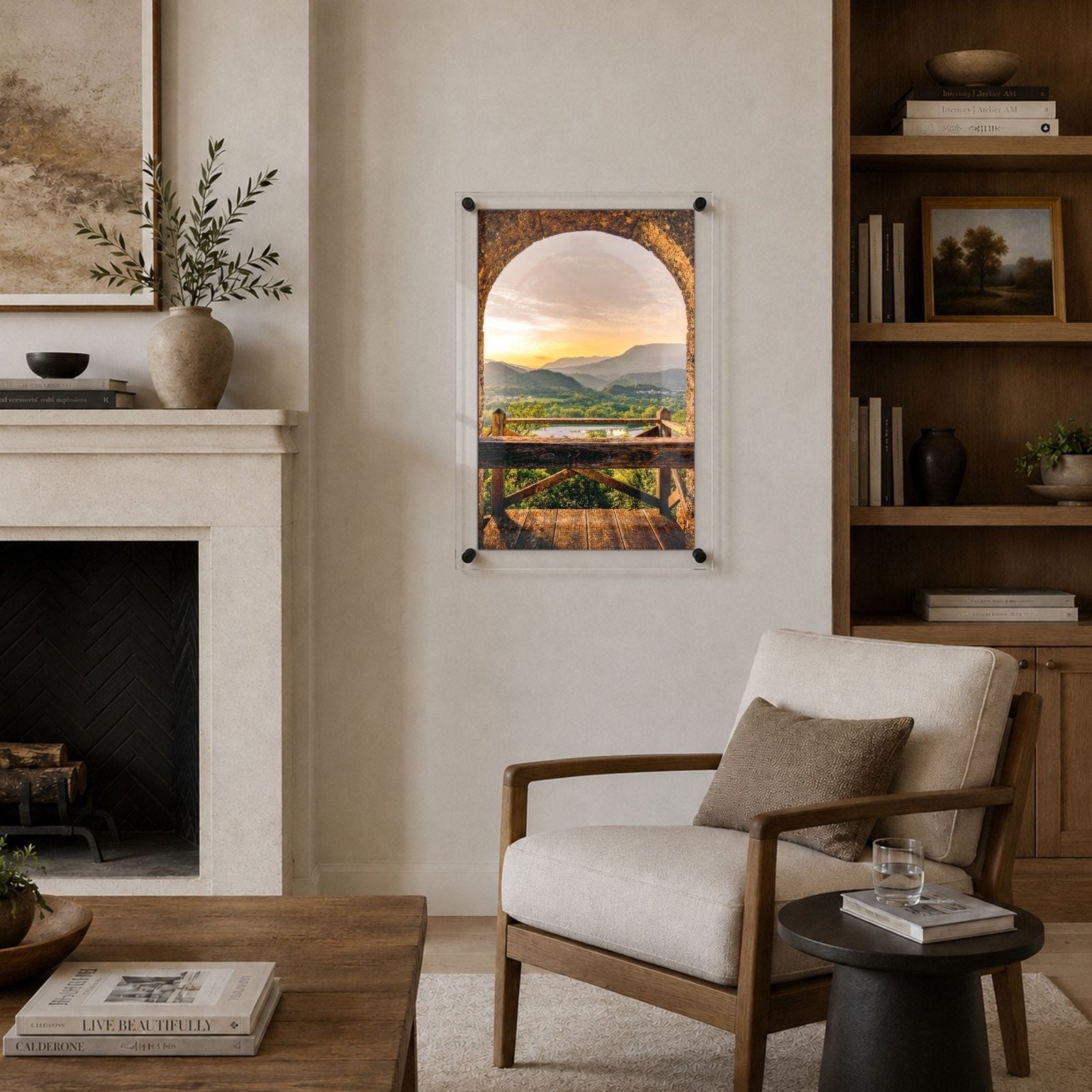 Through the Old Arch Acrylic Wall Art Print