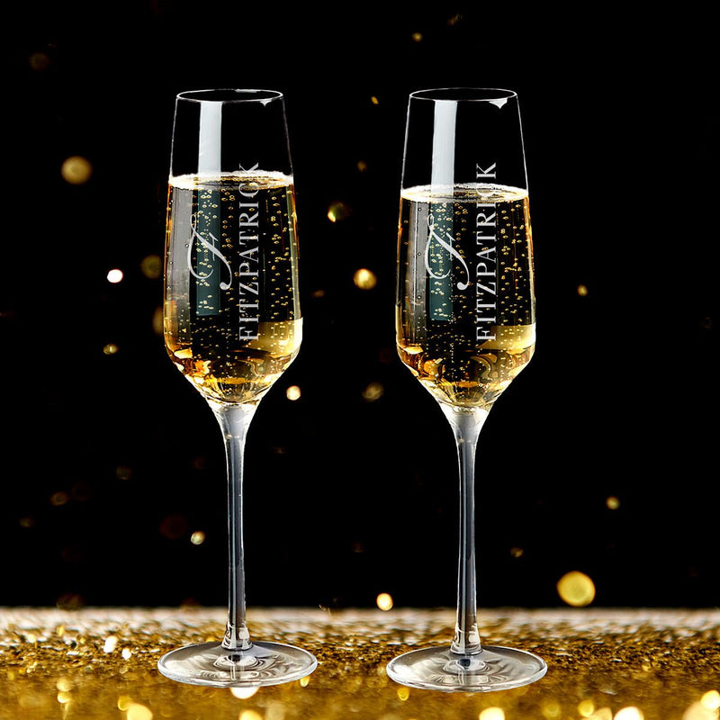 Custom Champagne Flutes - HomeWetBar 
