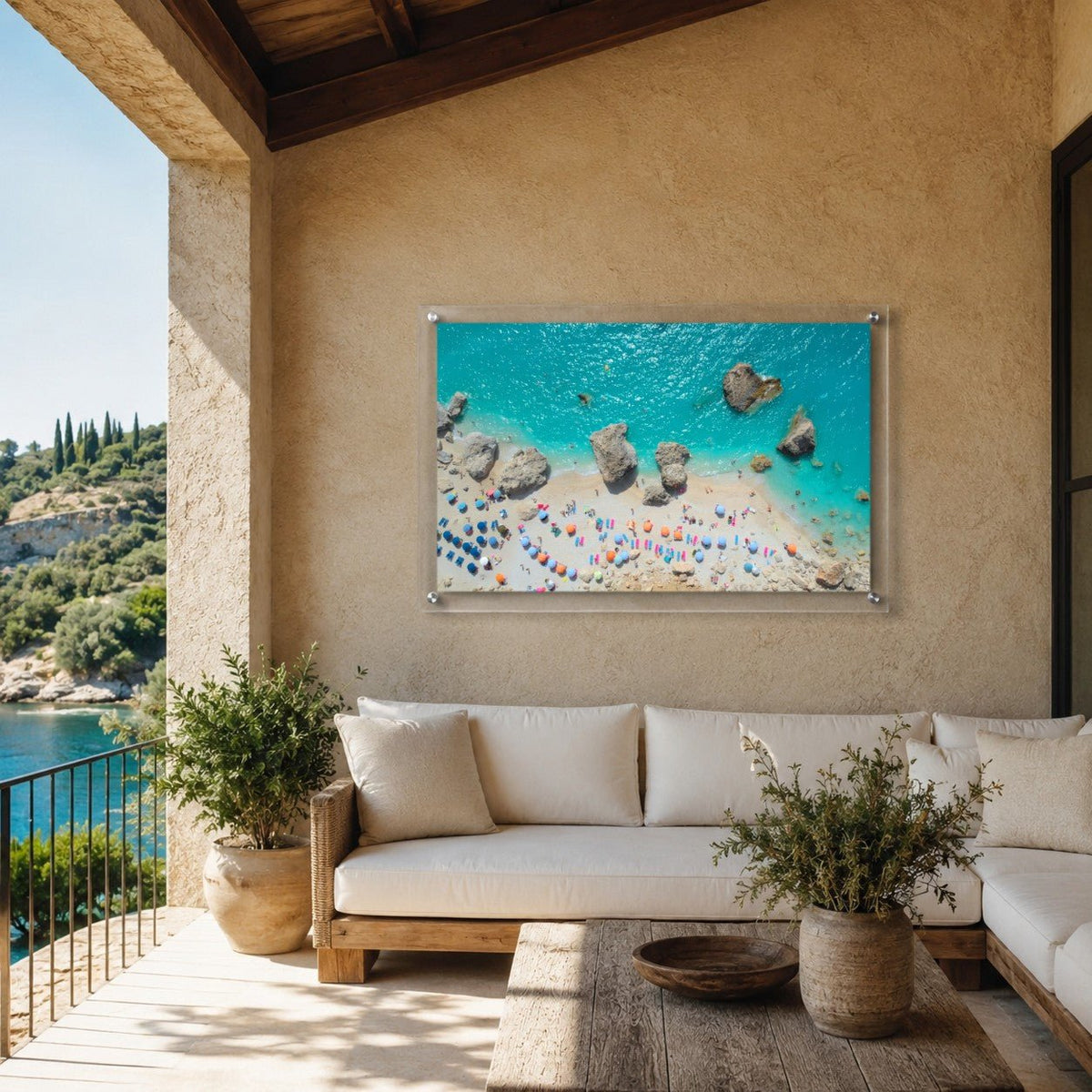Blue Lagoon Club Acrylic Wall Art Print