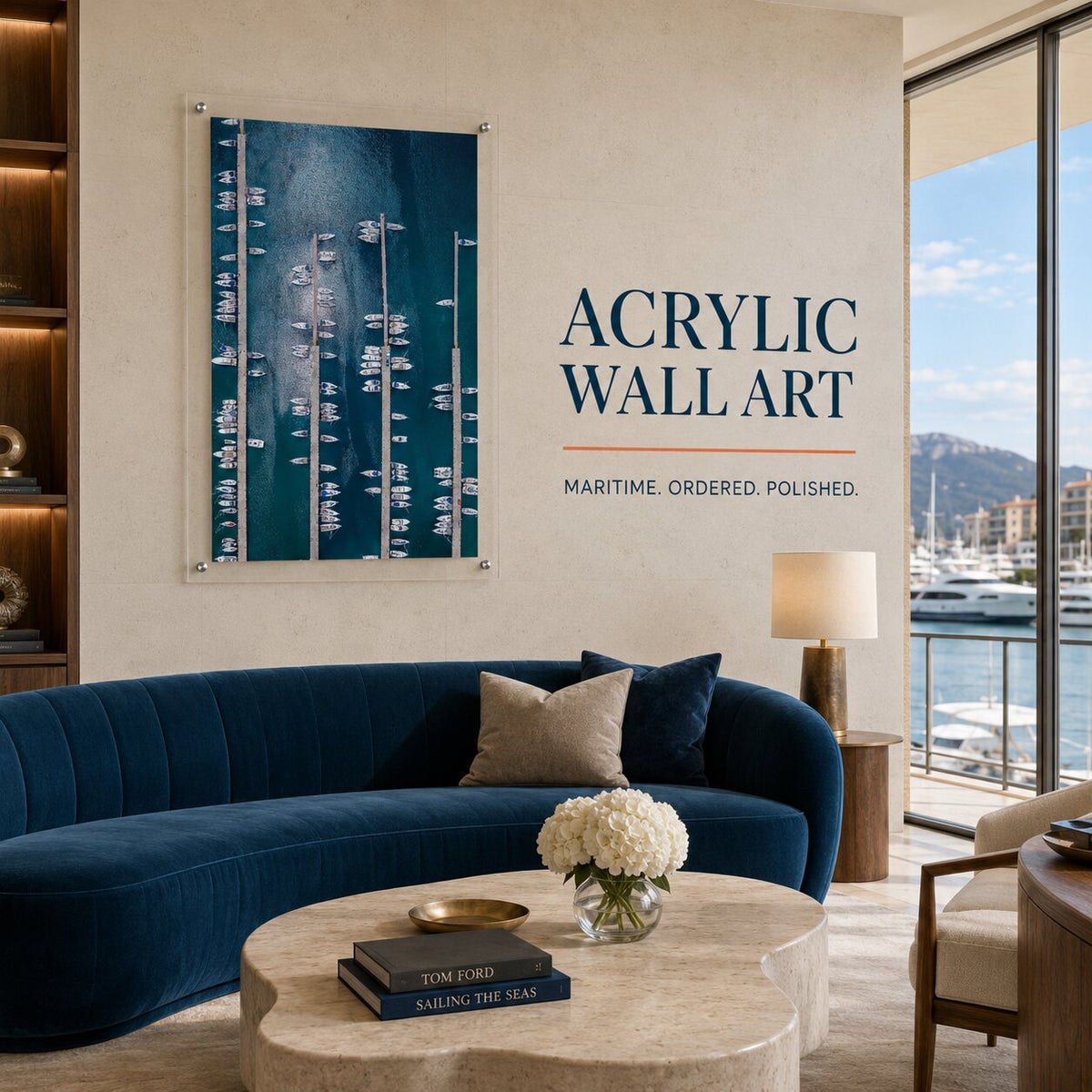 Boat Parking Only Acrylic Wall Art Print - Vertical