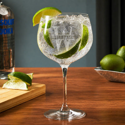 Custom Balloon Gin and Tonic Glasses