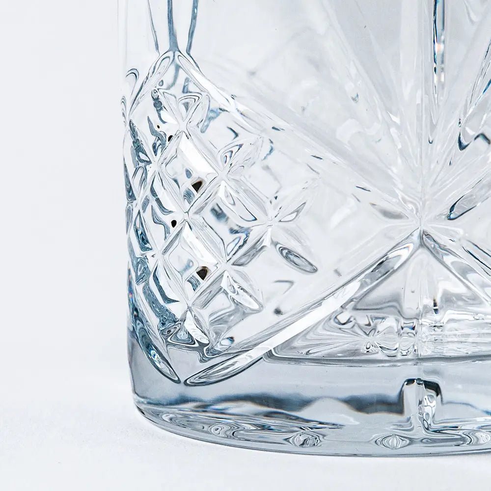 Dublin Cut Crystal Whiskey Glasses, Set of 4
