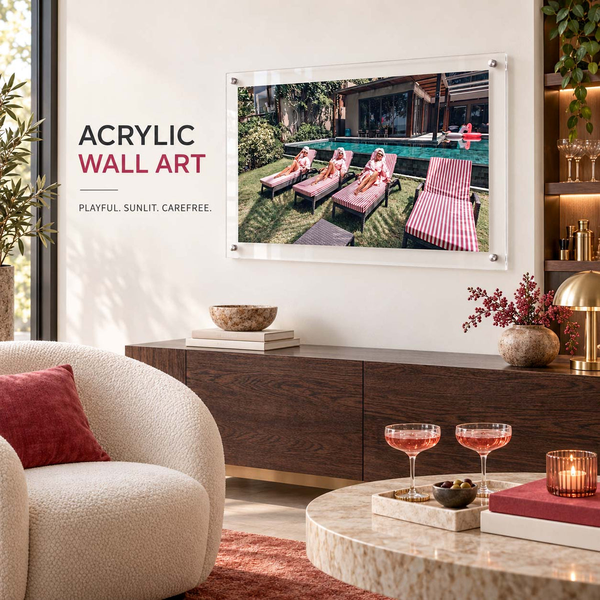 Girls Just Wanna Sun Acrylic Wall Art Print