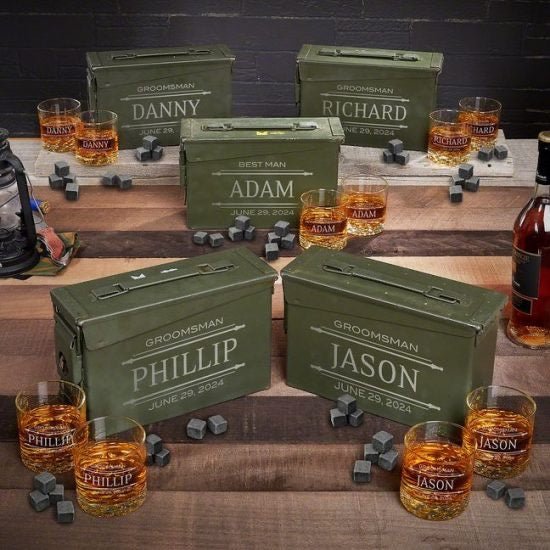 Groomsmen Ammo Can Set