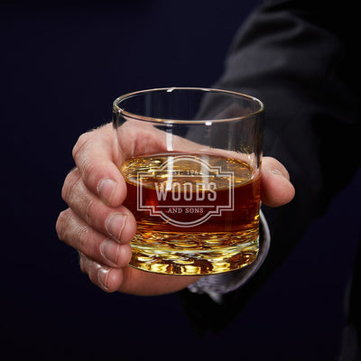 Lawyer Presentation Set with Custom Whiskey Decanter and Glasses - Bar Serving Tray & Lawyer Graduation Gift