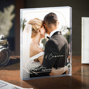 Wedding Acrylic Block