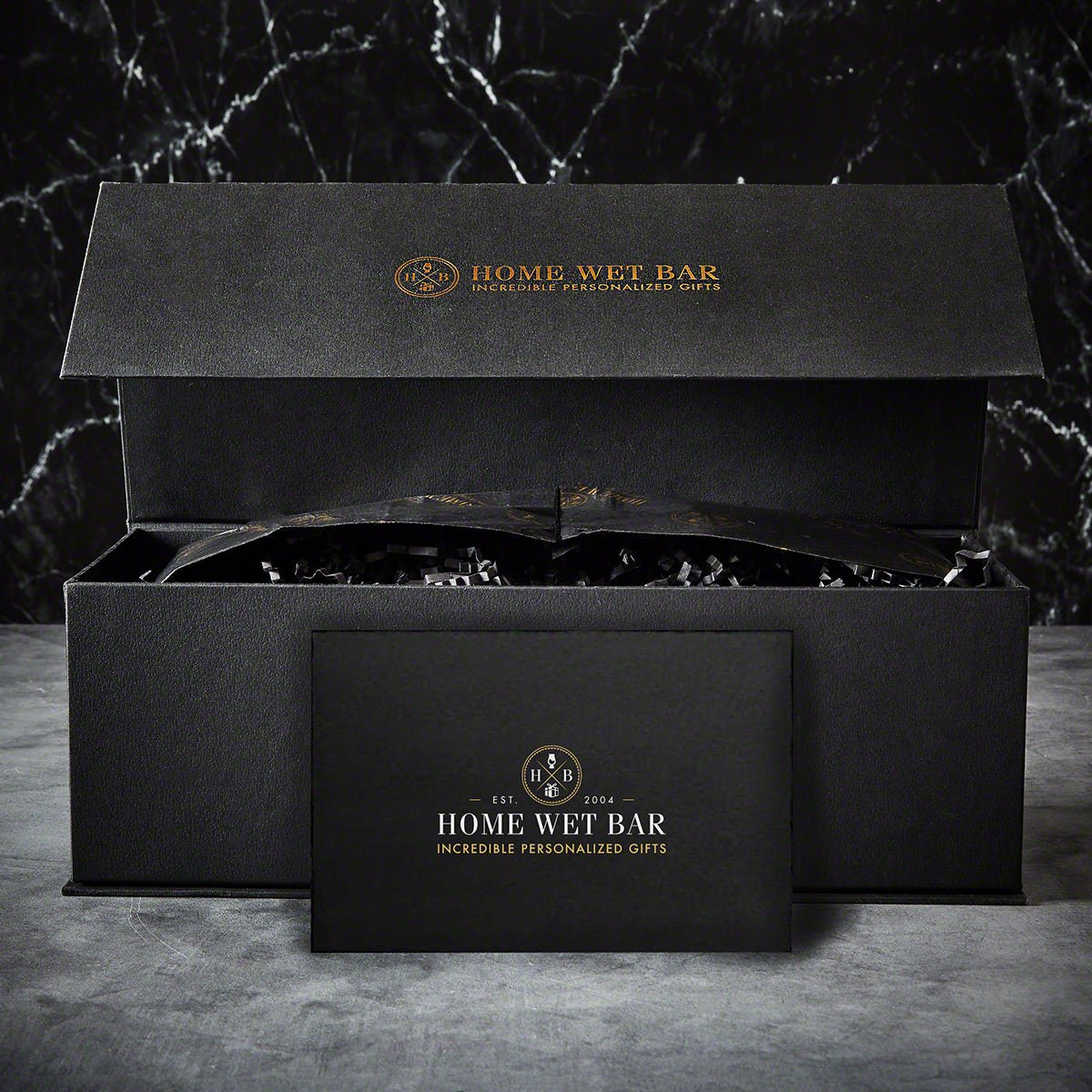 Personalized Whiskey Decanter with Rocks Glasses & Luxury Box Set - 7pc