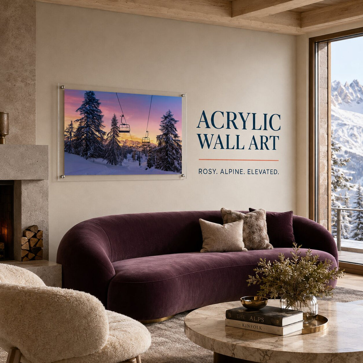 Pink Sky Apres Acrylic Wall Art Print