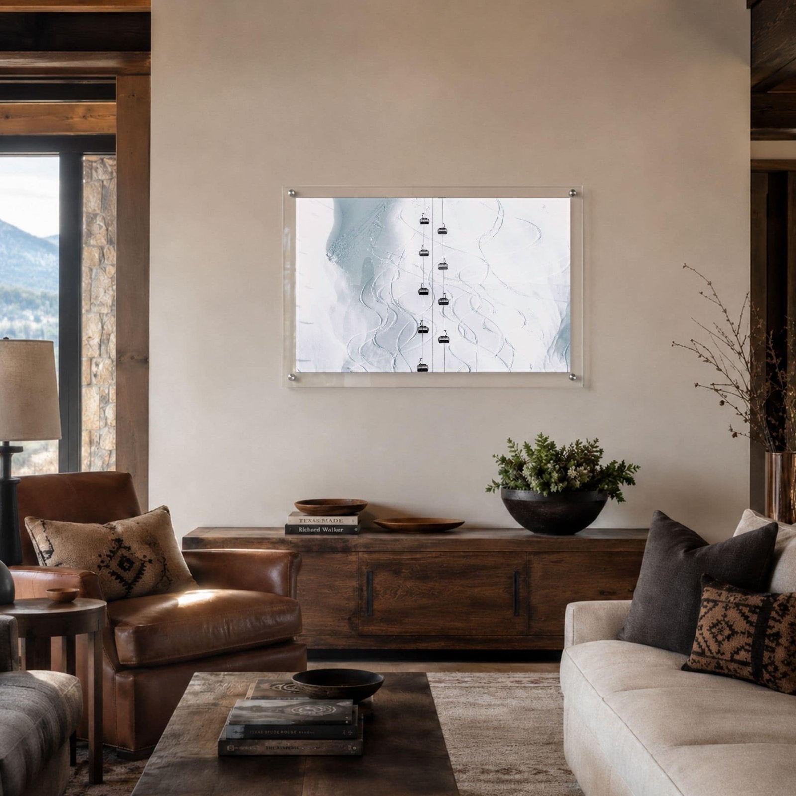 Powder Map Acrylic Wall Art Print