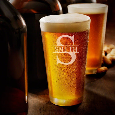 Signature Beer Gift Basket 13pc set with Custom Pint Glasses