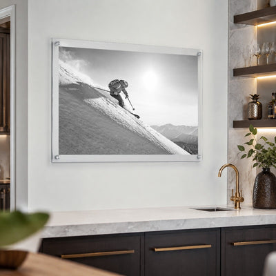 Steep Thrills Black & White Acrylic Wall Art Print