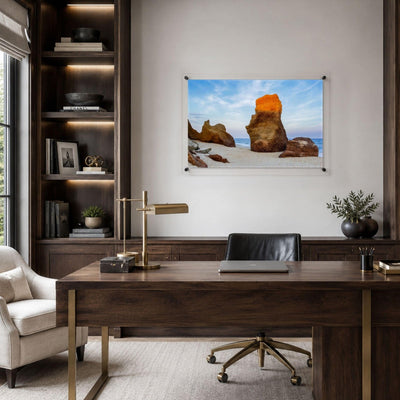 Sunlit Stone Acrylic Wall Art Print