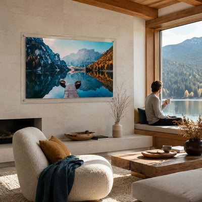 Two Boats at Dawn Acrylic Wall Art Print